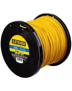 Леска для триммера STEHER 75005-3.0, сечение круг, d=3 мм, 240 м, нейлон Steher