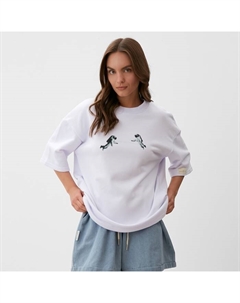 Футболка женская Moon, белая, размер 46 Mist