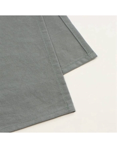 Простыня евро SL Home Cotton, 245×260 см, тёмно-зелёная, жатый хлопок Sima-land home