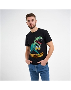 Футболка мужская "Пивозавр" р. 50, черный Kaftan