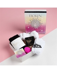 Набор подарочный «» Born to shine, полотенце, повязка, носки Этель