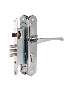 Замок врезной Д-град ЗВ4.009/17, с ручками, 4 ключа, цвет хром Zenit