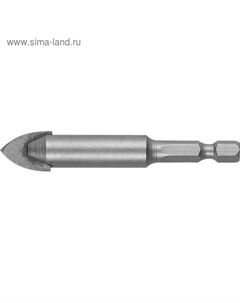 Сверло 29840-14, по кафелю, керамике, стеклу, 2 лезвия, шестигранный хвостовик, 14 мм Зубр