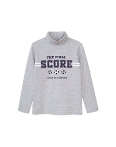 Водолазка для мальчика, рост 104 см, цвет серый меланж Let's go