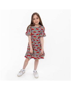 Платье для девочки, цвет серый, рост 110 см Luneva