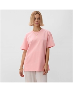 Футболка женская, розовая, размер 50-52 Minaku