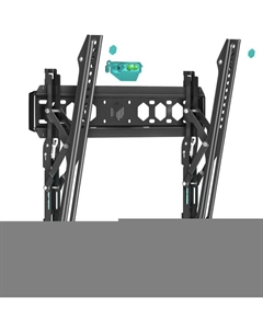 Кронштейн ONKRON TM5, для ТВ, наклонный, 32-70, 35-145 мм от стены, чёрный Onkron