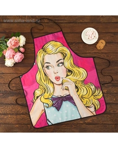 Фартук «» Love Life «Красотка», 70×80 см, 100% п/э Этель