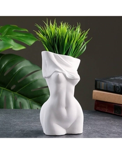 Ваза «Женский торс», h=19.8 см, гипс, белая Хорошие сувениры