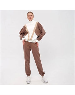 Костюм женский (свитшот, брюки) : Casual Collection, размер 42, экрю Minaku