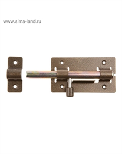 Задвижка накладная «» ЗД-01 для дверей, d=14 мм, 64×115 мм, цвет бронза Россия
