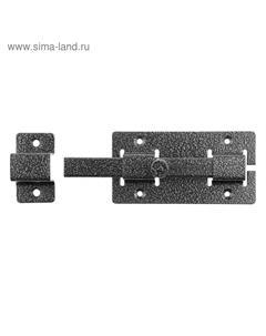 Задвижка накладная LEGIONER ЗД-06, усил., квадр. засов 15×145×15 мм, 60×115 мм, мм, серебро Россия