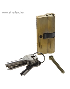 Механизм цилиндровый «» МАСТЕР 5-PIN, 60 мм, тип "ключ-ключ", латунь Зубр
