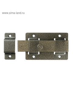 Задвижка накладная LEGIONER ЗД-02, усил., плоск. засов 30×135×7 мм, 75×115 мм, мм, бронза Россия