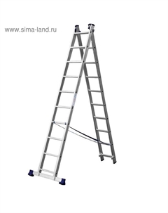 Лестница «» 38823-10, двухсекционная, 10 ступеней Сибин