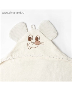 Полотенце - уголок, 125×65 см, бежевое Осьминожка