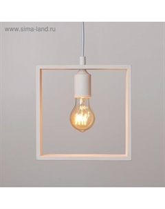 Светильник «Квадрат» 1×40 Вт Е27 белый 22×6×22-122 см Bayerlux