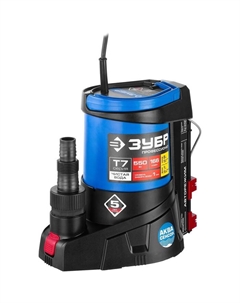 Насос дренажный «ЗУБР» НПЧ-Т7-550, 550 Вт, 166 л/мин, напор 8 м, уровень откачки до 1 мм Зубр