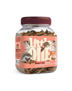 Лакомство «Смесь насекомых» для всеядных грызунов, 75 г Little one