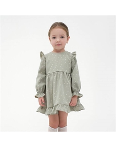 Платье детское «Звездочки», размер 32 (110-116 см), мятное Kaftan