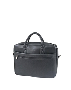 Сумка деловая мужская на молнии, 38×8×32 см, чёрная Bagsland