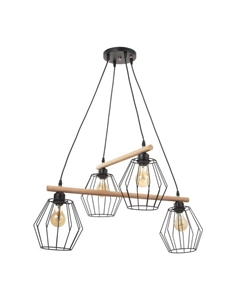 Светильник 2097/4BK E27 40 Вт черный 70×50×90 см Bayerlux