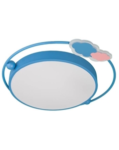 Люстра с ПДУ «Дуэт»LED 90 Вт 3000-6000К синий 50×54×5.5 см Bayerlux