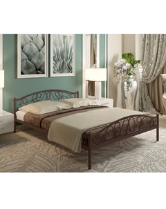 Кровать двуспальная «Ангелина Плюс», 1400×2000 мм, металл, цвет коричневый Милсон