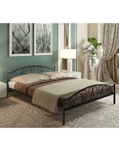 Кровать двуспальная «Ангелина Плюс», 1400×2000 мм, металл, цвет чёрный Милсон