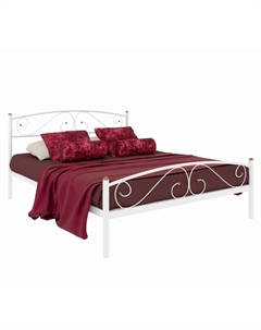 Кровать двуспальная «Вероника плюс», 1400×1900 мм, металл, цвет белый Милсон