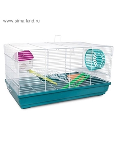 Клетка N 1403 для мелких животных, эмаль, 58×32×32 см, микс цветов Triol