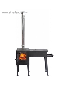 Печь-казан-мангал «Сибирь», с откидной крышкой и зольником Нмк