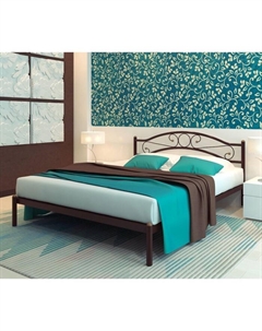 Кровать двуспальная «Надежда», 1800×2000 мм, металл, цвет коричневый Милсон