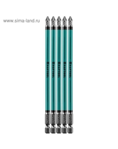 Биты Optimum Line 26124-2-150-5, Е 1/4", 150 мм, 5 шт., PZ2 Kraftool