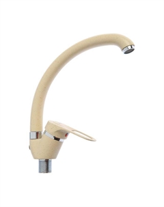 Смеситель для кухни «Эверест» B59-0259, однорычажный, высокий излив, коричнево-бежевый