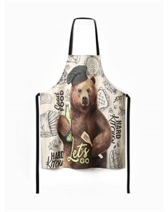 Фартук «» Мишка 73×71 см см, 100% хлопок, репс 210 г/м² Этель