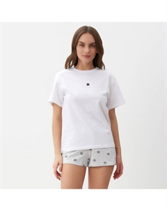 Пижама женская (футболка, шорты) «Звезды», размер 44-46, серая Kaftan