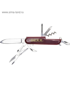 Нож складной 47645, многофункциональный, пластиковая рукоятка, 10 функций Dexx