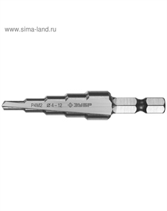 Сверло ступенчатое «» 29665-4-12-5, d=4-12 мм, 65 мм, 5 ступеней, шестигранный хвостовик Зубр