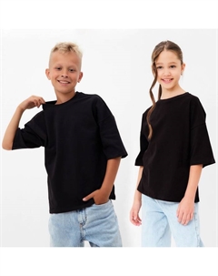 Футболка детская цвет чёрный, рост 140 см Minaku