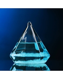 Барометр-штормгласс «Кристалл», 8×10 см, голубой Take it easy