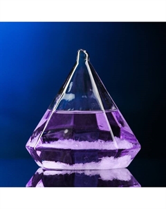 Барометр-штормгласс «Кристалл», 8×10 см, фиолетовый Take it easy