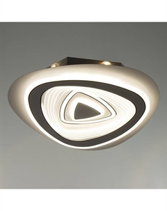 Люстра с ПДУ "Освальд треугольный" LED 160Вт чёрно-белый 47,5х48,5х7 см Bayerlux