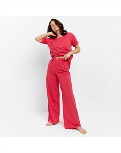 Пижама женская (футболка, брюки) : Home collection, размер 46, фуксия Minaku