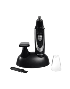 Триммер для волос ИП 423, для усов/носа, 1хАА (не в компл.), чёрно-серебристый Микма