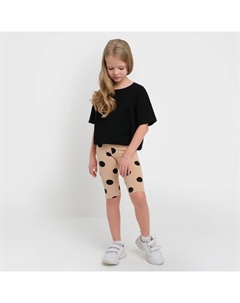 Шорты-велосипедки для девочки «Kitten» р.30 (98-104), бежевый Kaftan