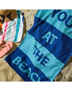 Полотенце пляжное «» See you, 70×140 см,250 г/м², 100% п/э Этель