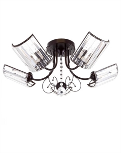 Люстра «Симона» 5×40 Вт E27 62×62×24 см шоколадный Bayerlux