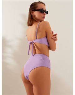 Купальник раздельный с топом женский, лиловый, размер 42 Minaku