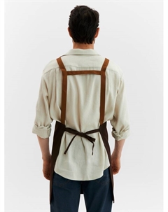 Фартук, коричневый, 69×74 см,100% п/э Этель